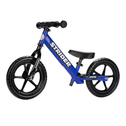 STRIDER 12” SPORT BIKE, NO PEDAL BALANCE BICYCLE FOR KIDS 1 TO 4 YEARS - BLUE - Like New