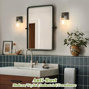 VERRON Set of 2 Wall Sconces for Bathroom, Modern Vanity Light Fixtures, Bronze - Like New