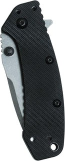Kershaw Cryo G-10 Pocket Knife 2.75" Steel Drop Point Blade 4057-0445 - Black - Like New