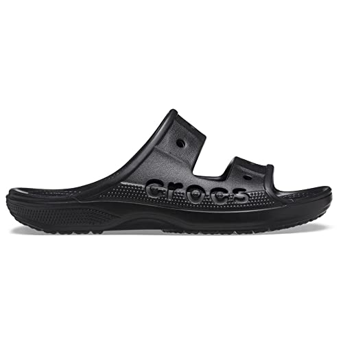 207627 CROCS UNISEX BAYA SLIDE SANDAL MEN'S 7 WOMEN 9 BLACK - Brand New