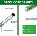 IDOXE 72Inches 6FT Sturdy Metal Garden Stakes Plant Support, 20 Pack B094N4Q6MH - Like New