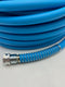 Aqua Joe AJPGH100-DWS 5/8 in 100 Ft. Hybrid Polymer Flex Kink Free Hose - Blue Like New