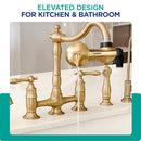 PUR PLUS FAUCET MOUNT WATER FILTRATION SYSTEM PFM410F - BRASS - Like New