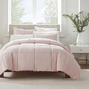 SERTA SIMPLY 2-PIECE CLEAN ANTIMICROBIAL COMFORTER SET TWIN XL - BLUSH PINK - Brand New