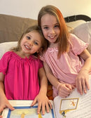 Arshiner Girls Nightgowns Sleepwear Victorian Pajama Dress Rose Red Size 7-8 - Brand New