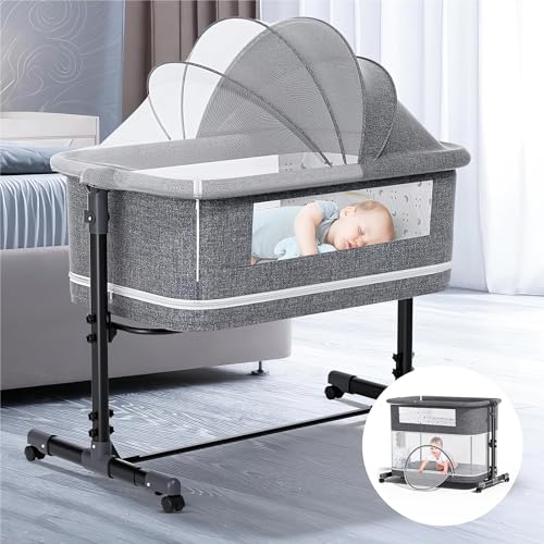 Ixdregan 3-IN-1 BABY BASSINET - Grey - Scratch & Dent