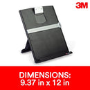 3M Desktop Document Holder Copy Holder Adjustable Clip Holds Portrait - BLACK - Like New