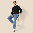 AMAZON ESSENTIALS MENS HEAVYWEIGHT RELAXED FIT LONG SLEEVE T-SHIRT - BLACK - XL - Brand New