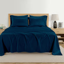 KATHY IRELAND 1000 THREAD COUNT STANDARD COTTON RICH 6PCS  SHEET KING BLUE COVE - Like New