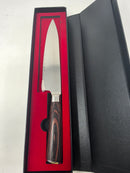 GENERIC 8 INCH DAMASCUS CHEF KNIFE - DARK WOOD - Like New