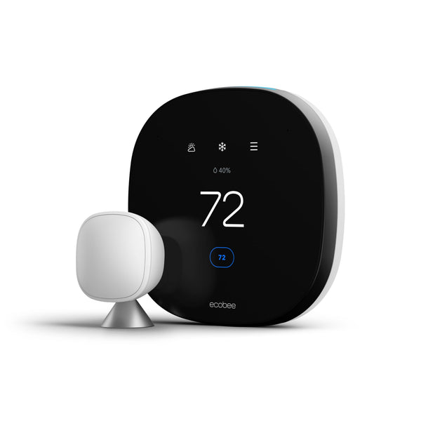 ECOBEE SMARTTHERMOSTAT - PROGRAMMABLE WIFI THERMOSTAT EB-STATE5-01 - BLACK - Like New