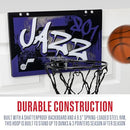 79009F33 Franklin Sports NBA Over the Door Basketball Hoop - Utah Jazz - Like New