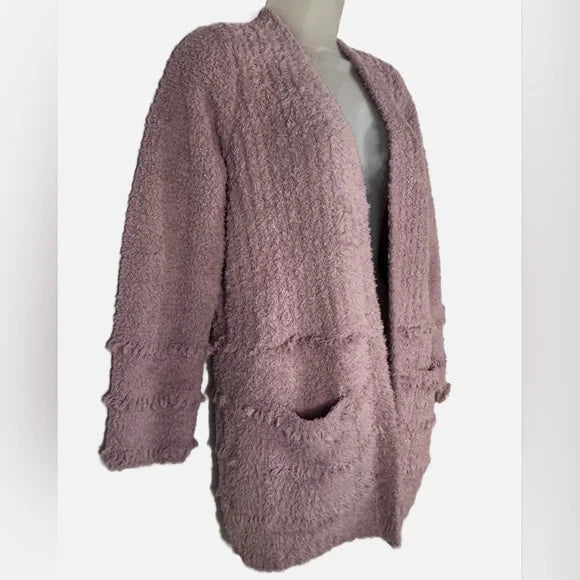BAREFOOT DREAMS WOMEN'S COZYCHIC BOARDWALK CARDIGAN - SIZE: WOMEN SMALL - ORCHID - Brand New