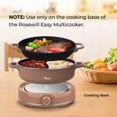 ROSEWILL 12.7 QT ELECTRIC HOT POT ACCESSORY KIT DUAL-SIDED HOT POT - MOCHA - Like New