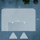 Homesuit 32"W x 24"H Protective Freestanding Sneeze Guard - B08JG7XD2G - Brand New