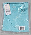 GALAXY BY HARVIC KICK START GEAR MEN'S SHORT SLEEVE CREW NECK TEE - L - AQUA - Like New