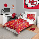 FOCO Kansas City Chiefs NFL Color Bed In a Bag Comforter Bedding 5 Piece Twin - Brand New