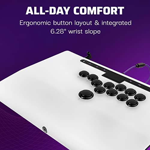 VICTRIX PRO FS-12 ESPORTS PLAYSTATION FIGHT STICK ALL BUTTON ARCADE - WHITE - Like New