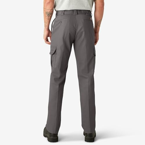 DICKIES MEN'S FLEX REGULAR FIT CARGO PANTS SIZE MEN 36X32L GRAVEL GRAY - Brand New