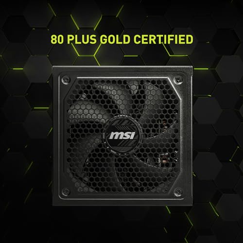 MSI MAG A1000GL PCIE5 Fully Modular Gaming 1000W Power Supply 80+ Gold - BLACK - Brand New