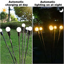 WMQBD SOLAR OUTDOOR LIGHTS LED SOLAR POWERED FIREFLY LIGHTS WITH 6 LED BULBS - Like New
