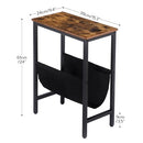 HOOBRO Narrow End Table Small Spaces Slim Nightstand BF41BZ01G1 -Brown/Black - Like New