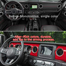 Red Center Console Dashboard Cover Trim Accessories 2018-2021 Jeep Wrangler JL - Brand New