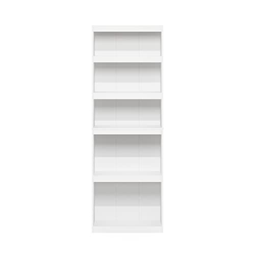 FURINNO JAYA ENHANCED HOME 5-TIER SHELF BOOKCASE 22062WH - WHITE - Like New