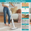 12 IN 1 HANDHELD STEAM CLEANER, STEAM MOP FOR FLOOR CLEANING - WHITE/GRAY - Like New