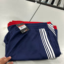 JUMPSTART BASKETBALL SHORTS WITH NAVY WHITE STRIPES RED TRIM - L - NAVY/RED - Brand New