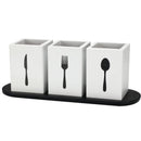 Kathfly 4 Pcs Silverware Caddy Utensil Holder Countertop Silverware Organizer - Like New