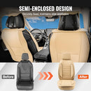 VEVOR SCU055FG SEAT COVERS, UNIVERSAL CAR SEAT COVERS FRONT SEATS - BEIGE - Like New