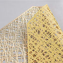 Baisheng Placemats Set of 6 Metallic Round Cutout Woven B07Q791VRV - Gold - Brand New