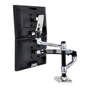 Ergotron – LX Vertical Stacking Dual Monitor Arm, VESA Desk - Scratch & Dent