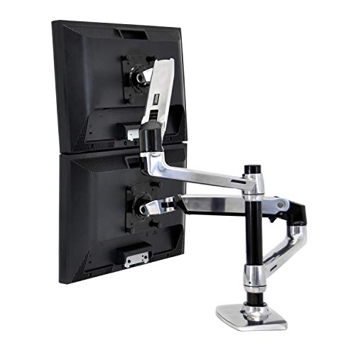 Ergotron – LX Vertical Stacking Dual Monitor Arm, VESA Desk - Scratch & Dent