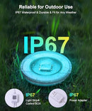 FUSSION 400FT OUTDOOR LIGHTS, SMART RGB LED, CONTROL, IP67, RGB/WHITE - Like New