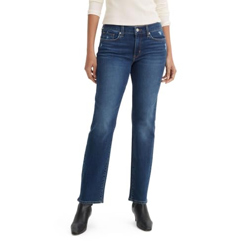 LEVI'S WOMEN'S CLASSIC STRAIGHT JEANS - SIZE: WOMEN 33X30 - CLEAN HEM - Brand New