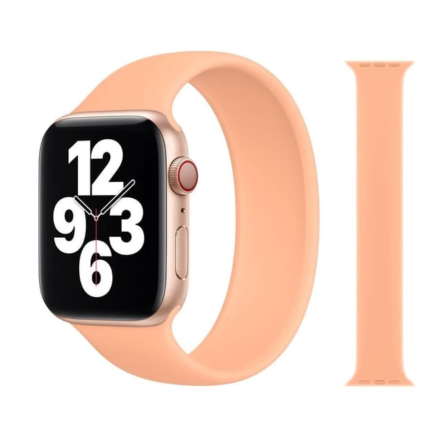 APPLE WATCH BAND SILICONE SOLO LOOP 40MM SIZE 4 - CANTALOUPE - Like New