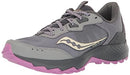 SAUCONY WOMEN'S AURA TR SNEAKER SIZE: WOMEN 6 FOSSIL/GRAPE - Like New