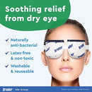 BRUDER MOIST HEAT EYE COMPRESS | MICROWAVE ACTIVATED | FAST ACTING - WHITE - Like New