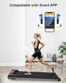 UPREIGN 3 IN 1 TREADMILL PORTABLE UNDER DESK WALKING PAD PHYSICAL, LIGHT BLACK - Like New