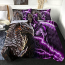 Sleepwish Wolf & Dragon Comforter Sets 3D Wolf Bedding Wild Wolf King Size - Brand New
