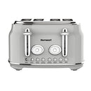 Chelsea 4-Slice Retro Toaster - Stainless Steel, 1500W, POWDER GRAY Like New