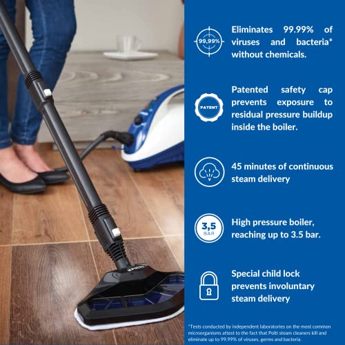 POLTI VAPORETTO SMART MOP PTNA0018 - WHITE/BLUE - Like New