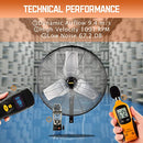 HiCFM 24" Outdoor Oscillating Weatherproof High Velocity Fan B09VDH5527 - Black - Brand New