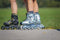 ROLLER DERBY AERIO Q-60 WOMEN'S INLINE SKATES SIZE WOMEN 6 MINT - Like New