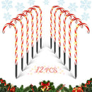 COOLWUFAN Christmas Candy Cane Pathway Markers, 12 Pack 22" 60LS B097YJTZFG - Like New
