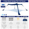 COMMOUDS BEACH TENT CAMPING SUN SHELTER WITH UPF50+ PROTECTION 10 X 10 FT - NAVY - Like New