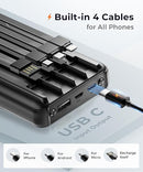 JOYFAR PORTABLE-CHARGER-POWER-BANK TRAVEL ESSENTIALS BATTERY PACK USB C - BLACK - Like New