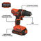 BLACK+DECKER LDX120 20V CORDLESS DRILL /DRIVER TOOL ONLY ORANGE/BLACK Like New